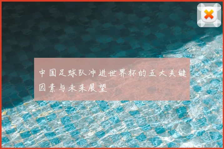 中国足球队冲进世界杯的五大关键因素与未来展望