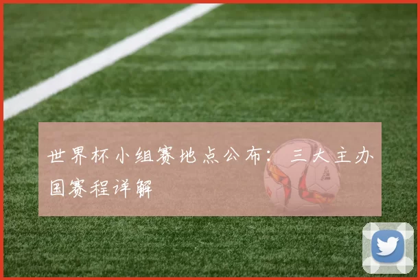 世界杯小组赛地点公布：三大主办国赛程详解